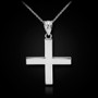 Sterling Silver Greek Cross Pendant Necklace