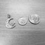 Sterling Silver Islamic Crescent Moon Pendant Necklace