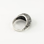 Sterling Silver Flower Bouquet Oxidized Ring