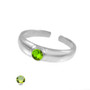 Sterling Silver Birthstone CZ Toe Ring