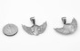 Sterling Silver Winged Skull Pendant