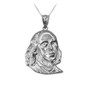Sterling Silver Benjamin Franklin Pendant Necklace