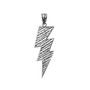 Sterling Silver Lightning Bolt DC Pendant Necklace