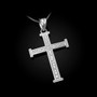 Sterling Silver Reversible Christian Cross Pendant Necklace