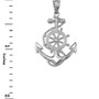 Sterling Silver Nautical Anchor Pendant Necklace