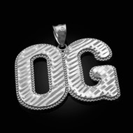 Sterling Silver OG Letters 'Original Gangster' Hip-Hop DC Pendant