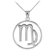 Silver Virgo Zodiac Necklace