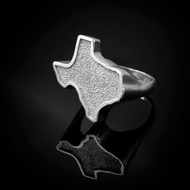 Solid Sterling Silver Texas Ring