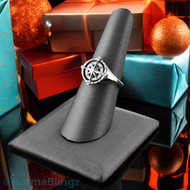 Sterling Silver North Star Compass Ring for Women