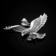 Sterling Silver Flying Eagle Pendant