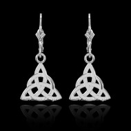 Sterling Silver Celtic Trinity Earrings