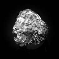 Roaring Lion Men's DC Ring in Sterling Silver