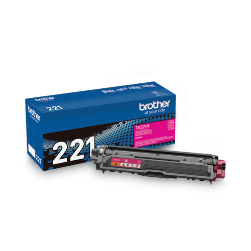 BROTHER INTL. CORP. TN221M Toner, 1,400 Page-Yield, Magenta