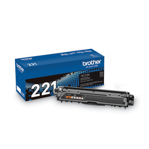 BROTHER INTL. CORP. TN221BK Toner, 2,500 Page-Yield, Black