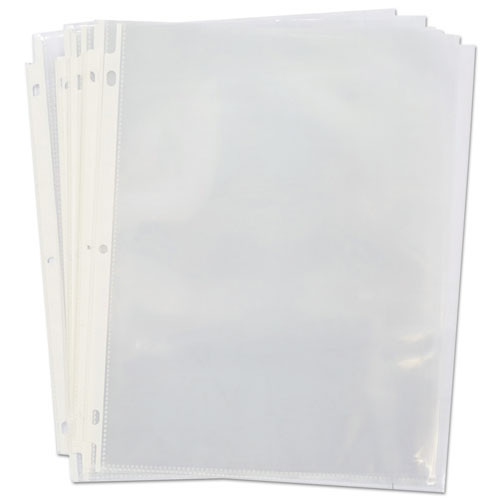 Top-Load Poly Sheet Protectors, Standard, Letter, Clear, 100/Box