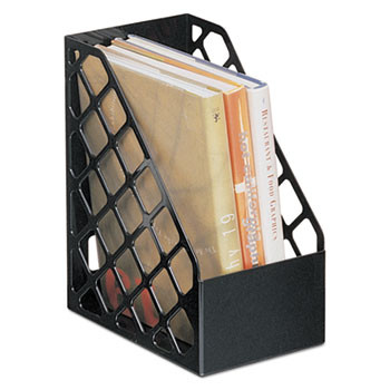 Plastic Large Magazine File, 6 1/4 x 9 1/2 x 11 3/4, Black