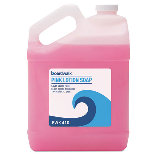 Mild Cleansing Pink Lotion Soap, Floral-Lavender, Liquid, 1gal Bottle, 4/Carton