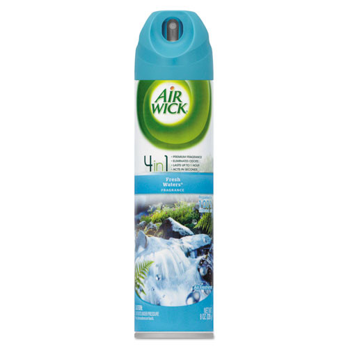 4 in 1 Aerosol Air Freshener, 8 oz Can, Fresh Waters
