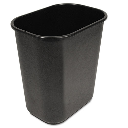 EA. Soft-Sided Wastebasket, 28qt, Black