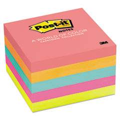 PK. Original Pads in Cape Town Colors, 3 x 3, 100-Sheet, 5/Pack