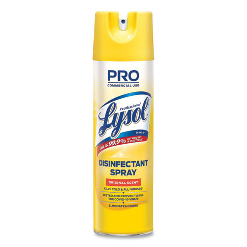 CS. Disinfectant Spray, Original Scent, 19 oz Aerosol, 12 Cans/Carton