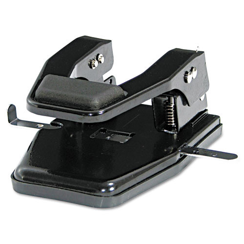EA. 40-Sheet Heavy-Duty High-Capacity Two-Hole Punch, 9/32" Holes, Padded Handle, Black