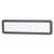Cubicle Nameplate with Rounded Corners, 9 x 2 1/2, Charcoal