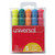 Desk Highlighter, Chisel Tip, Fluorescent Colors, 5/Set