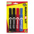 Regular Desk Style Permanent Marker, Chisel Tip, Assorted, 4/Set