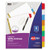 ST. Write & Erase Big Tab Paper Dividers, 8-Tab, Multicolor, Letter