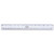 EA. Clear Plastic Ruler, Standard/Metric, 12"