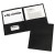 BX. Contour Two-Pocket Recycled Paper Folder, 100-Sheet Capacity, Dark Blue