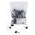 BX. back Binder Clips - Mini - for Paper - 144 / Box - Tempered Steel, Nickel Plated