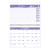 EA. Wirebound Monthly Desk/Wall Calendar, 11 x 8, 2019-2020
