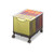 EA. Onyx Mesh Mobile File Cube, 13.5w x 16.75d x 13h, Black