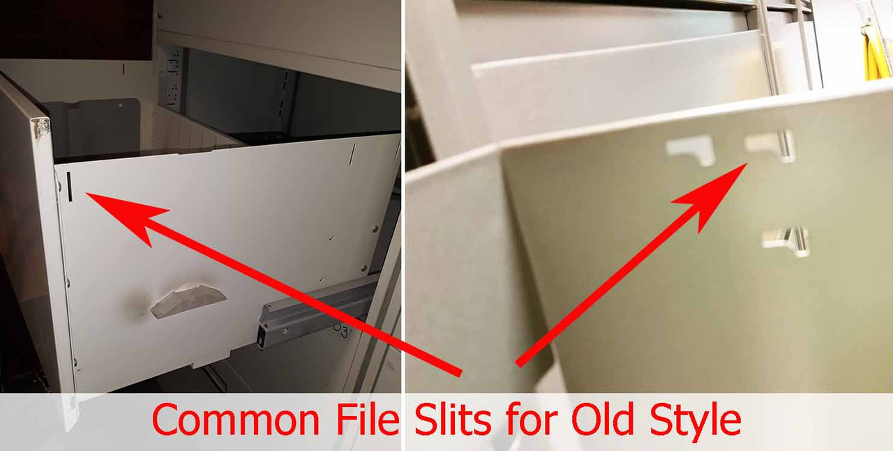 Steelcase lateral side to side file hanging bars old