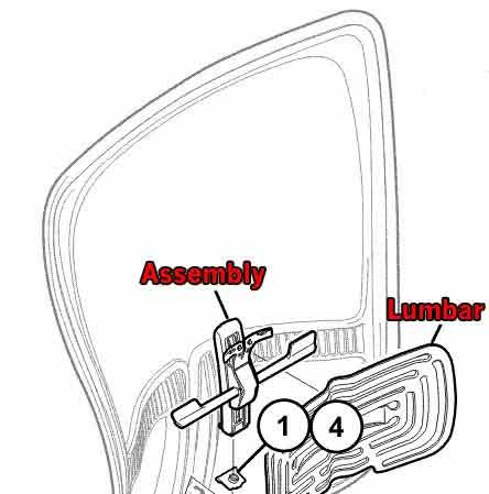 Haworth Zody Chair Back Lumbar Support Part