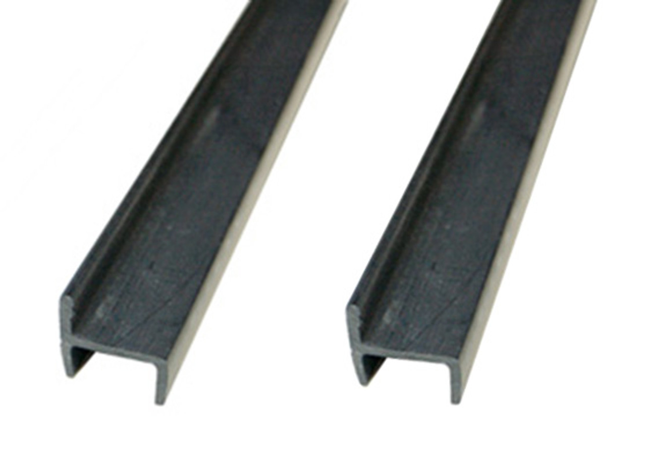 Plastic File Rails for Wooden Drawer Side Walls 1/2" Thick Custom Cut Pair.