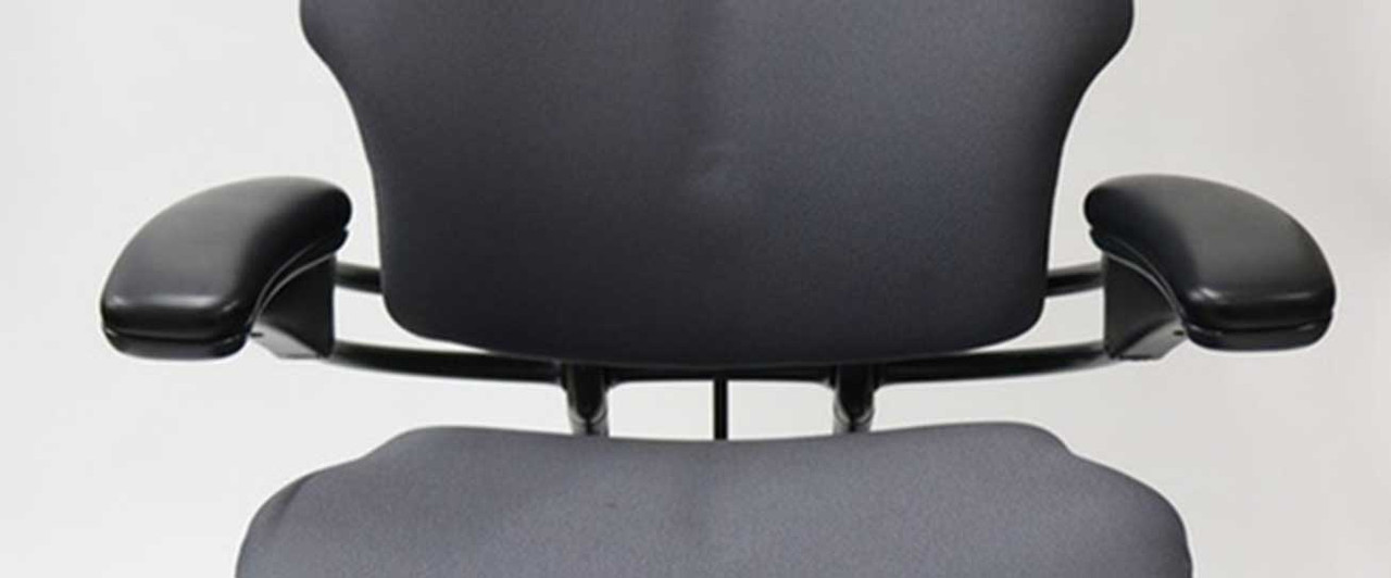 Humanscale Freedom Chair: GEL Seat Cushion; Black Color; Wave