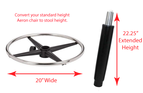 Convert My Aeron Chair to Stool Height