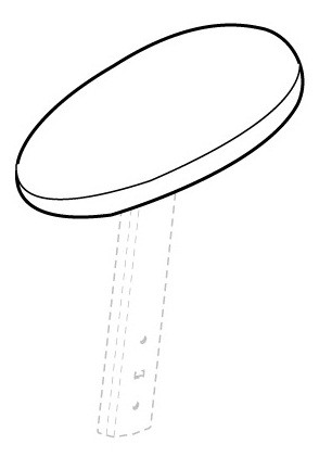 Steelcase Leap Chair Arm Pads Rounded Style for Chairs made prior to 12/13/1999