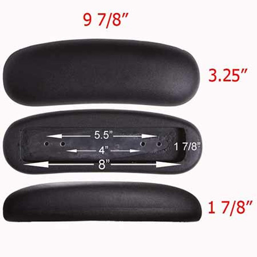 Universal Arm Pad Replacements for Office Chairs 4 to 5.5 Screw Distance