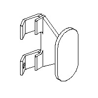 Knoll Dividends Coat Hook Slot Mount 10 Pack Black