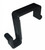 Over the Top Hanging Partition Coat Hook 2" Thickness Black