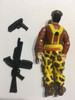 1993 GI Joe Leatherneck with rifle and pistol, back vies