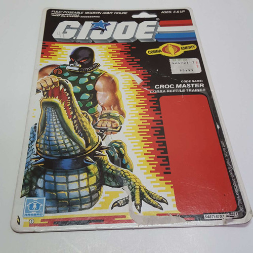 1987 Cobra Croc Master Uncut Filecard front
