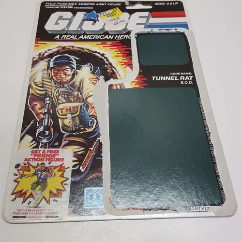 1987 GI Joe Tunnel Rat Full Uncut Filecard front