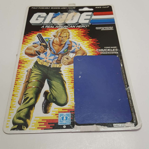 1987 GI Joe Chuckles Full Uncut Filecard front