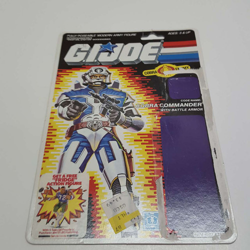 1987 Cobra Commander Full Uncut Filecard front