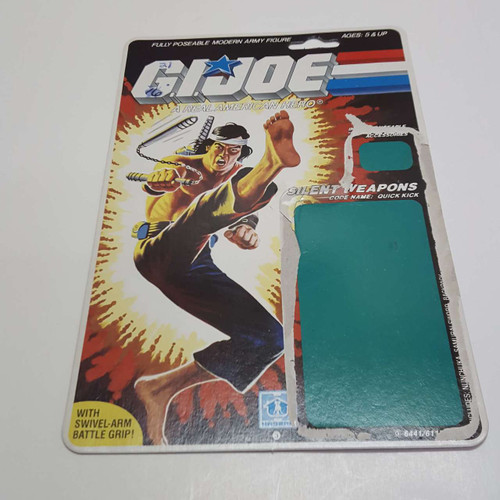 1985 GI Joe Quick Kick Full Uncut Filecard front